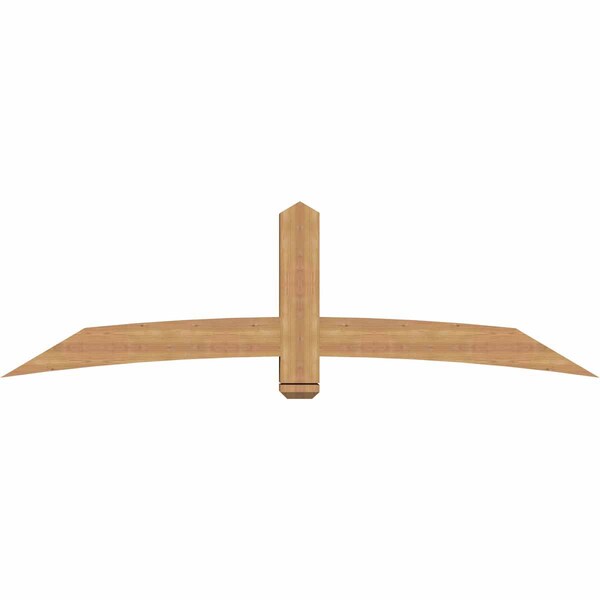 Ekena Millwork Bellingham Timber Gable Bracket, Western Red Cedar, 84"W x 24"H x 5 1/2"D x 5 1/2"F, 7/12 Pitch GBW084X24X0606BEL00SWR - main